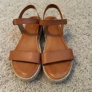 Bamboo Sandals, Brown, Women’s size 10